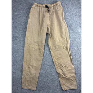 Gramicci Pants Mens Large Khaki G Pant Elastic Waist Webbing Made USA Cotton